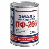 Эмаль ПФ-266 глянцевая (красно- коричневый) 20 кг