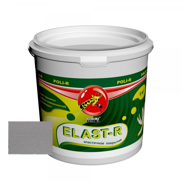 Эластичное покрытие Elast-R сверхстойкое (светло-серый (ral 7040)) 1 кг